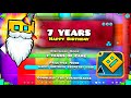 FELIZ CUMPLEAÑOS GEOMETRY DASH! 🎂 | Geometry Dash Happy Birthday 7 Years Robtop Games