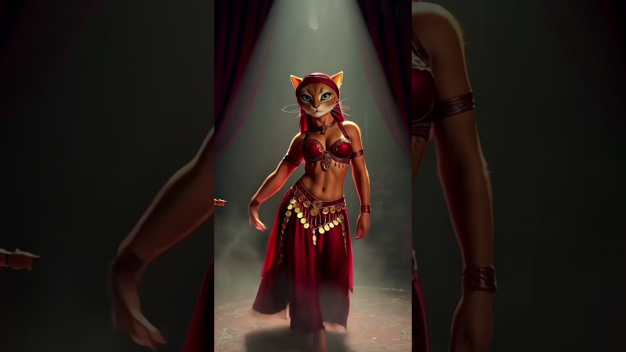 القطة الراقصة الجامدة! أجمد من أش أش بكتير! 🔥💃😹 