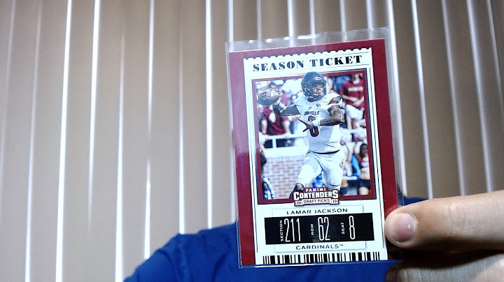 How much is a lamar jackson rookie card worth