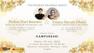 Campursari Tasyakuran Ngunduh Mantu Puthut (Putera Nyi Wulan Sri Panjang Mas, S.Sn.) & Dhani