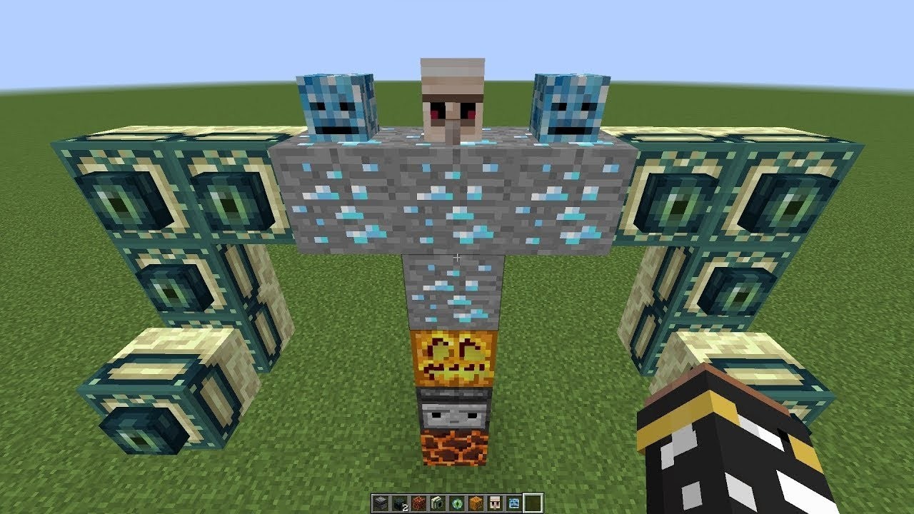 what if you create ENDER GOLEM BOSS in MINECRAFT