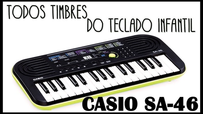 Teclado Infantil Casio SA76 44 Teclas - Infolaser Instrumentos Musicais