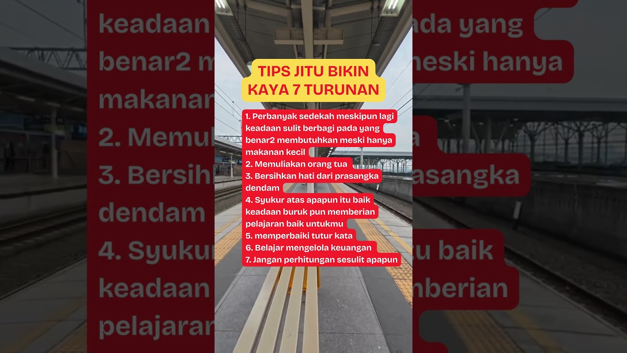 Tips Agar kaya 