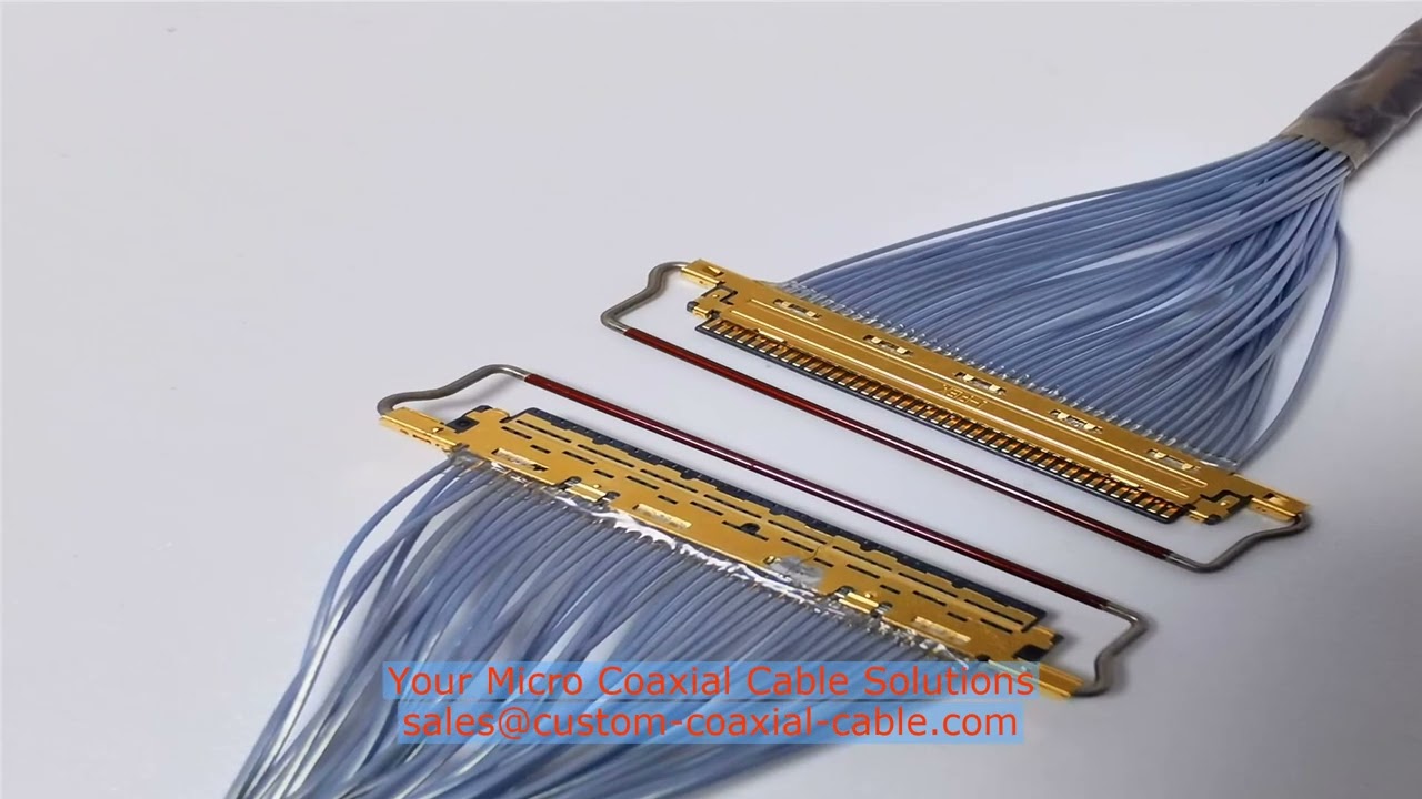 micro coaxial cable for UAV gimbal sample Cables Connection Manufacturer 60 pin micro coaxial cable