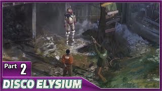 Disco Elysium, Part 2 / Crime Scene Dumpster and Getting the Hanging Dead Body Down Maverick Style!