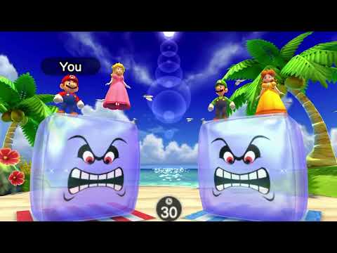 Mario Party The Top 100 Minigames - Daisy vs Mario vs Peach vs Luigi