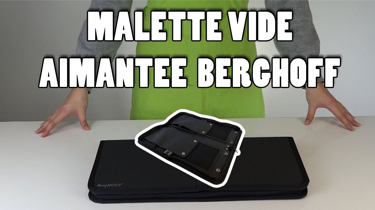 Présentation de la mallette de cuisine vide aimantée de Berghoff | Couteauxduchef