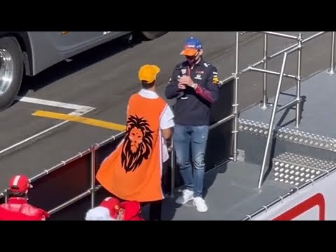 Daniel Ricciardo Supporting Max Verstappen | 2021 F1 Dutch Grand Prix