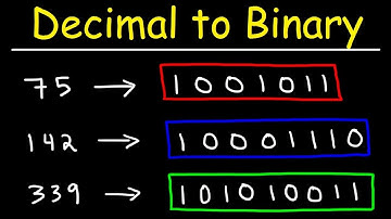 video demonstrating how to convert between binary and decimal numbering systems.