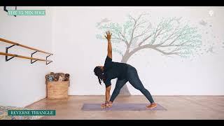 The 15 Min Yogi | Reverse Triangle
