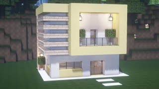 بناء بيت عصري في ماين كرافت 🏠 باللون الأصفر ✔ Building a house in Minecraft