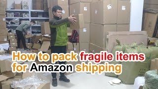 How to Pack Fragile items for Amazon Shipping| Without Bubble Wrap| prepinchina