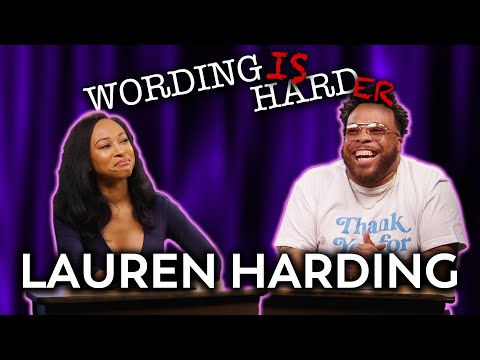 Lauren Harding Vs Tahir Moore - WORDING IS HARDER!