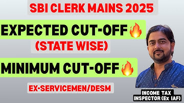 SBI CLERK EXPECTED CUT OFF MAINS 2025🔥EX-SERVICEMEN/DESM🔥