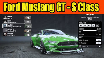 Ford Mustang GT Convertible Build S Class in NFS Unbound