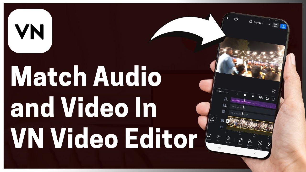 How To Match Audio And Video VN Video Editor – Full Guide - YouTube
