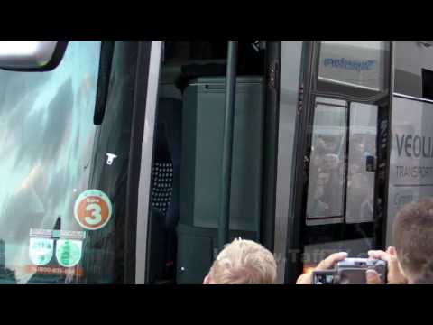 The Ospreys arrive at Cardiff City Stadium