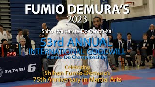 FUMIO DEMURA&#39;S 53rd ANNUAL INT. GOODWILL Karate-Do Championships &amp; 75th Anniversary in Martial Arts
