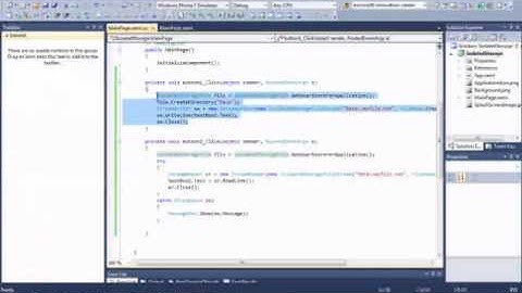 Using Isolated Storage