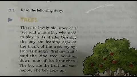 DAV nahan,class 3 .English reader  unit 3(D). Trees (part 3)