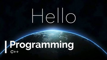 Hello world - Programming with C++ #1