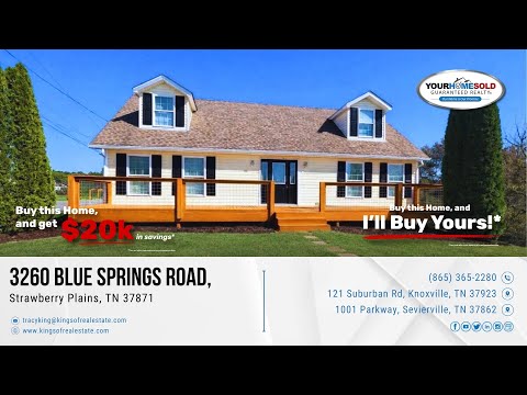 3260 Blue Springs Road, Strawberry Plains, TN home video tour
