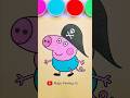 George Pig in a pirate costume🐷#trending #shortfeed #peppapig #george #forkids #magicpaintingtv
