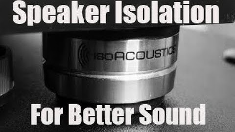 Speaker isolation devices, do they WORK?