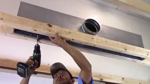 6600 Series: 6610 12-1 Supply/Return Linear Slot Diffuser Installation