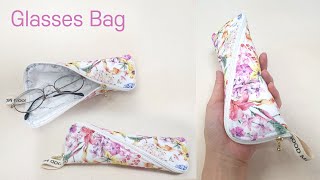 DIY 사선 지퍼가 독특한 안경집, 선글라스파우치, 필통 만들기  How to make a Glasses Bag/Pencil Case