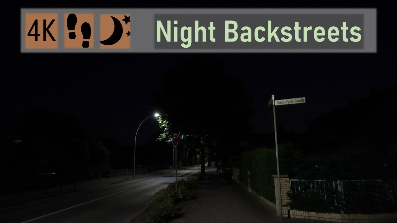 【4K】Warm Summer Midnight Walk at the border to Hamburg | Schenefeld 🇩🇪