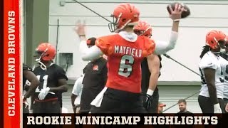 Highlights of Browns Rookie Camp with Baker Mayfield, Antonio Callaway & More | 2 Minute Drill
