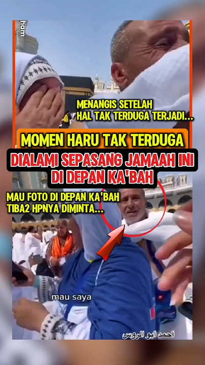 MOMEN HARU‼️Di Depan Ka'bah Kejadian tak terduga dialami sepasang jamaah ini‼️ #kakbah #mekah