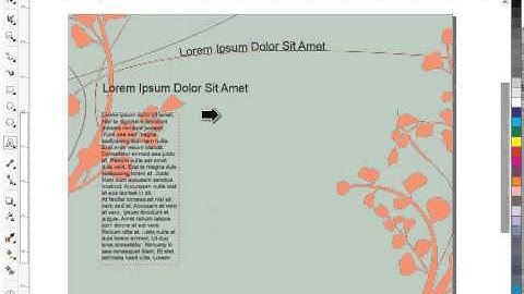 CorelDRAW - Linking Text Frames