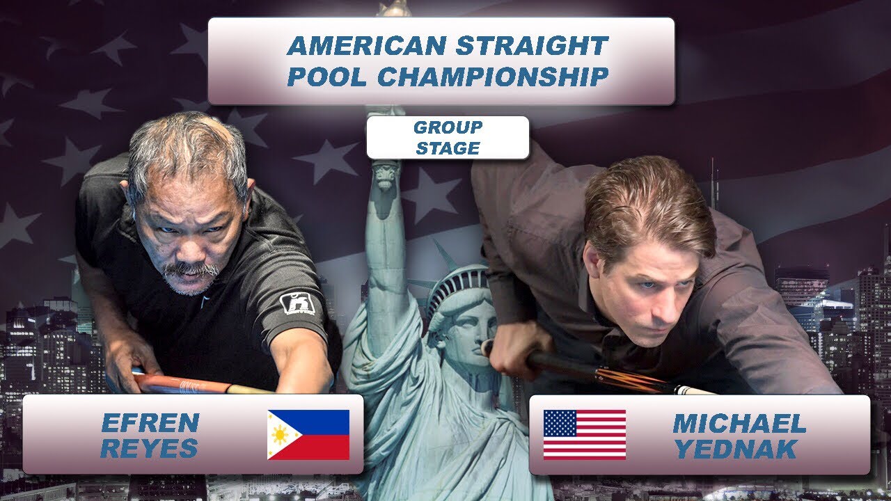 Michael Yednak - Efren “Bata” Reyes | American Straight Pool Championship 2018