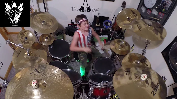 Alex Shumaker 11 year old drummer "Enter Sandman" ...