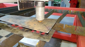 Работа датчика касания на ЧПУ плазморезе