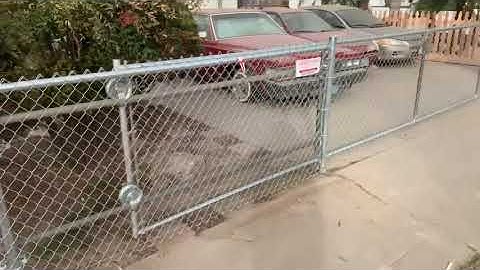 Chain Link Fence and Rolling Gate