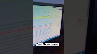 ✨🤩Track Change Use in Word #word #computereducation#short #education #msword @gulabgurucomputer