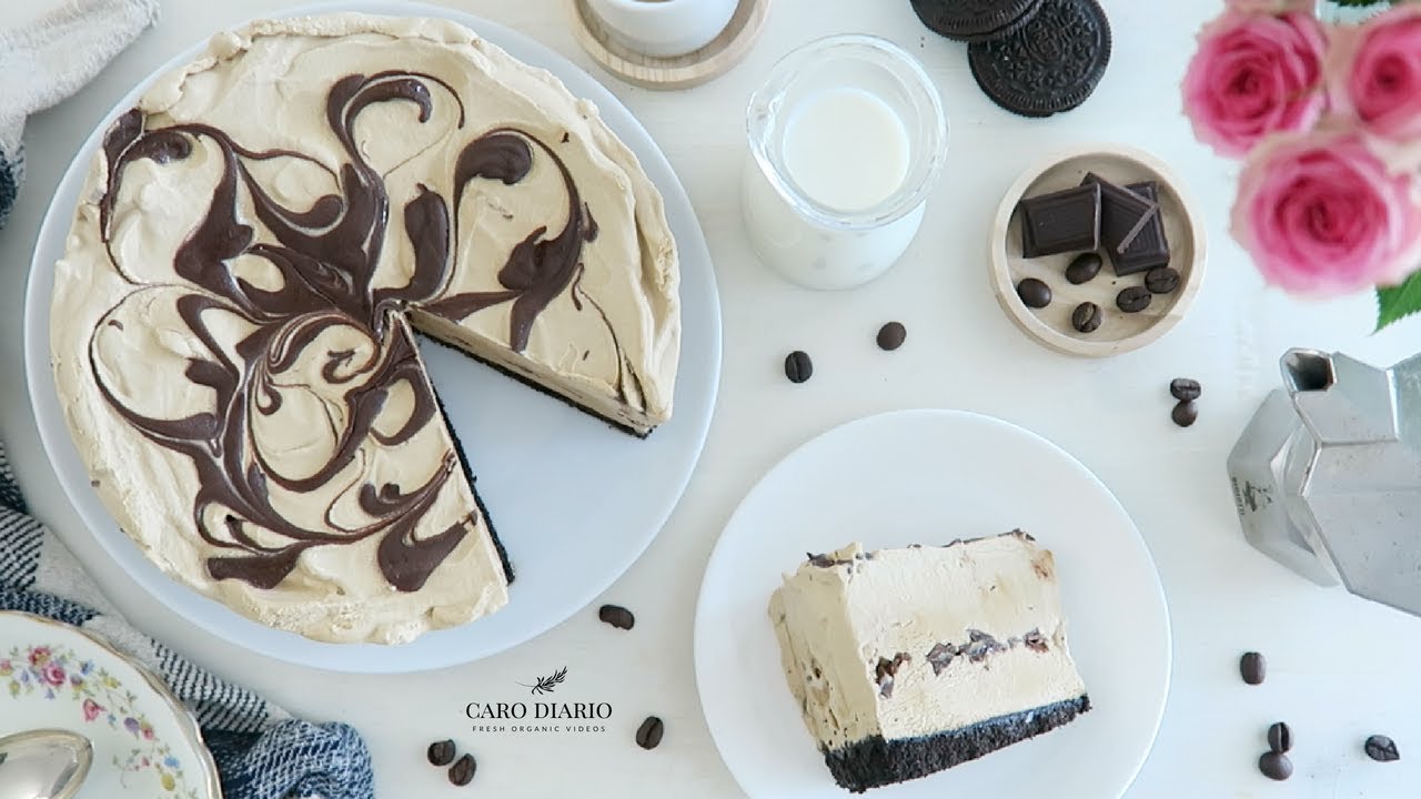 SEMIFREDDO AL CAFFÈ ricetta facile senza gelatiera variegata al cioccolato | Il Ricettario #63