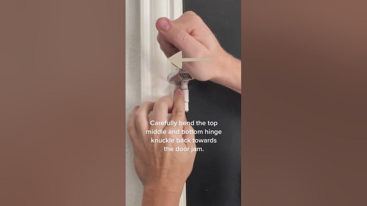 How to fix a saggy door YouTube