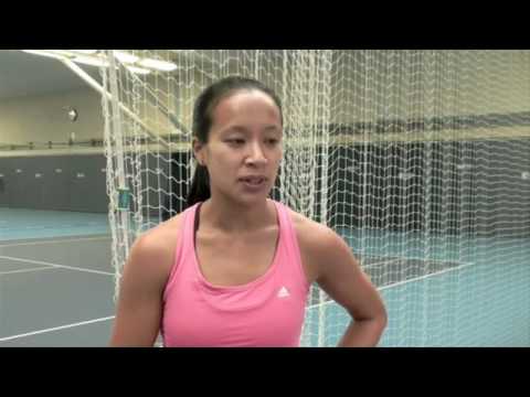 Anne Keothavong - back on court