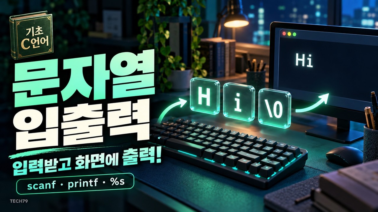 문자열의 입력과 출력 — printf·scanf의 %s·배열 이름과 주소·버퍼 오버플로우