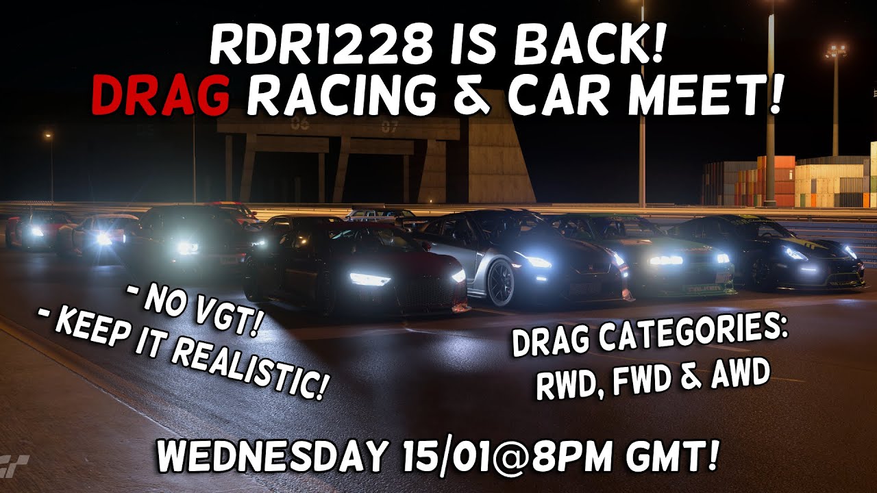 GT7 - LIVE! Drag Racing & Car meet (15/01) - YouTube