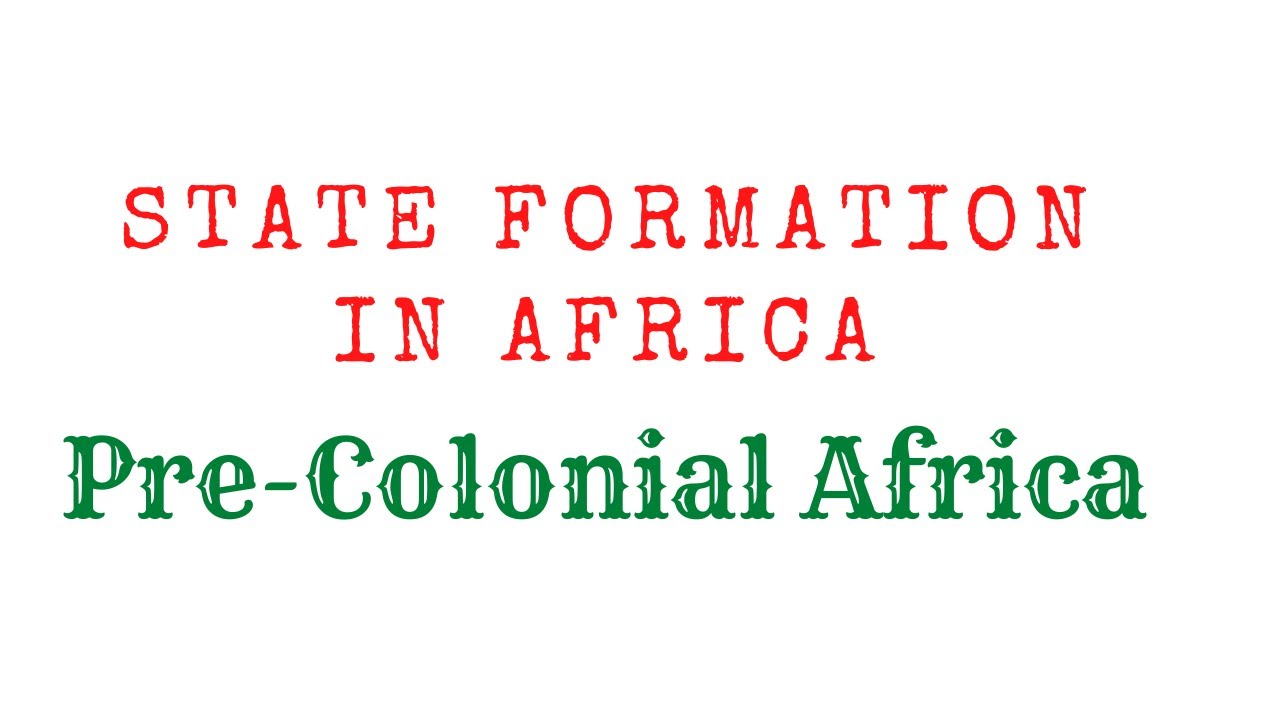 State formation in precolonial Africa