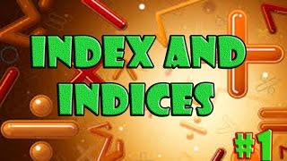 Index Notation and Indices