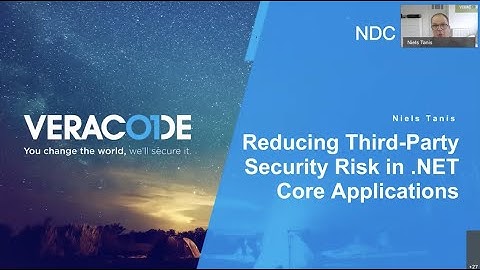 Reducing Third-Party Security Risk in .NET Core Applications - Niels Tanis - NDC Oslo 2020