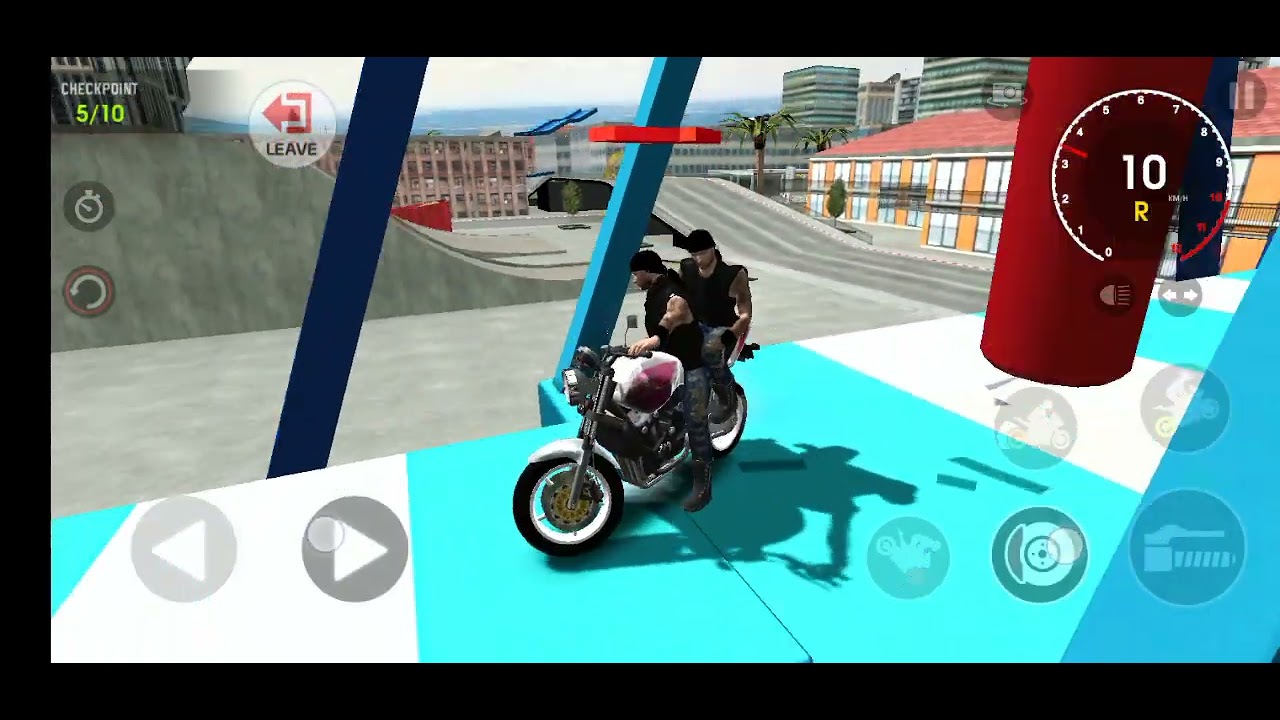 Xtreme Motorbikes 2 Player one wheeling stunt Moto Bike rider