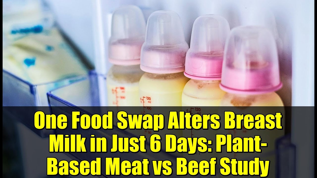 One Food Swap Alters Breast Milk in Just 6 Days: Plant-Based Meat vs Beef Study