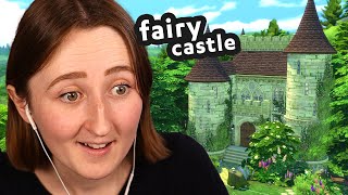 i built a *fairy castle* in the sims